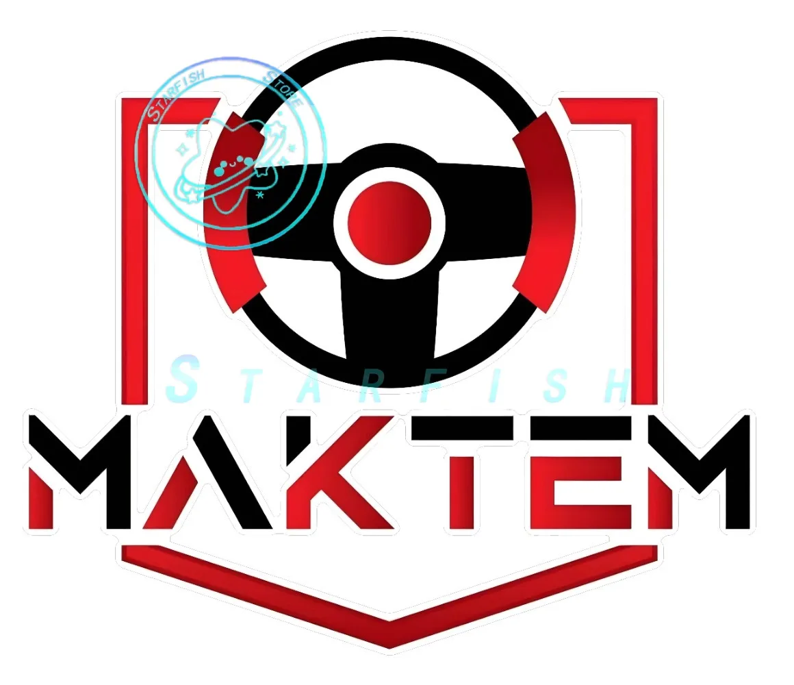 

MAK TEM Logo Is Suitable for Automotive Laptops, Walls and Windows, Fire Truck Stickers, PVC Material, Waterproof Sunscreen