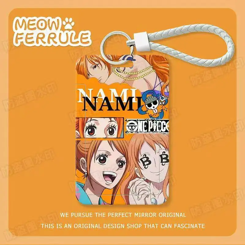 One Piece Luffy Studenten-Schiebekartenhalter Niedliche Modische Cartoon Personalisierte Einfache Kawaii Bus-ID-Karten-Schutzhülle Geschenk – Detail 6