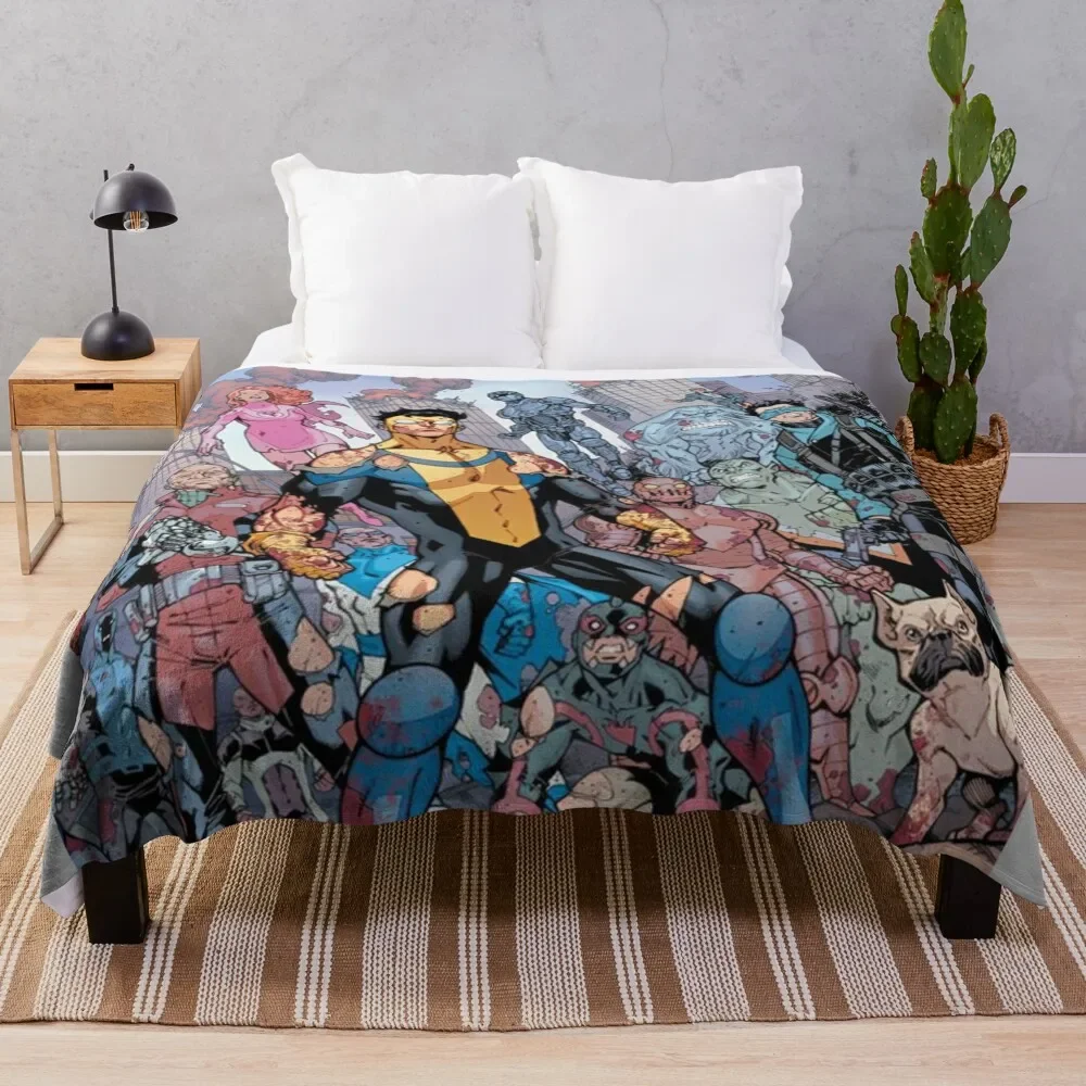

Invincible Throw Blanket Spring Fall Cozy Throw Blanket for Couch