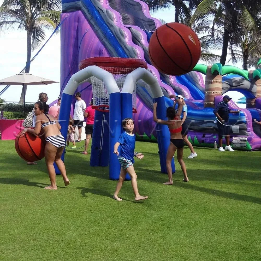 for Sale Giant Inflatable Basketball Hoop PVC Inflatable Game Shooting Basketball with Air Pump