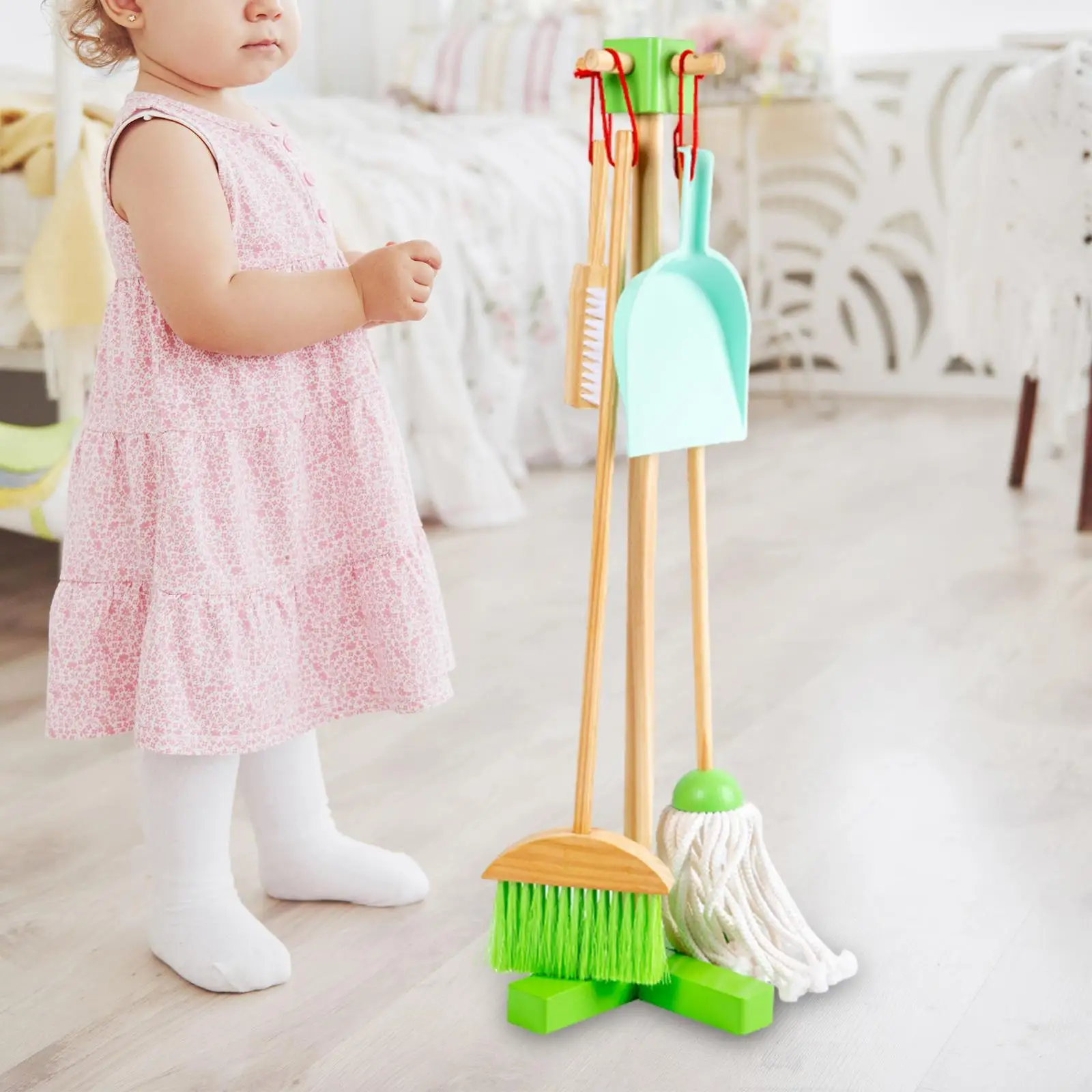 Kids Cleaning Toy Set Children Housekeeping Cleaning Tool for Age 3-6 Boys