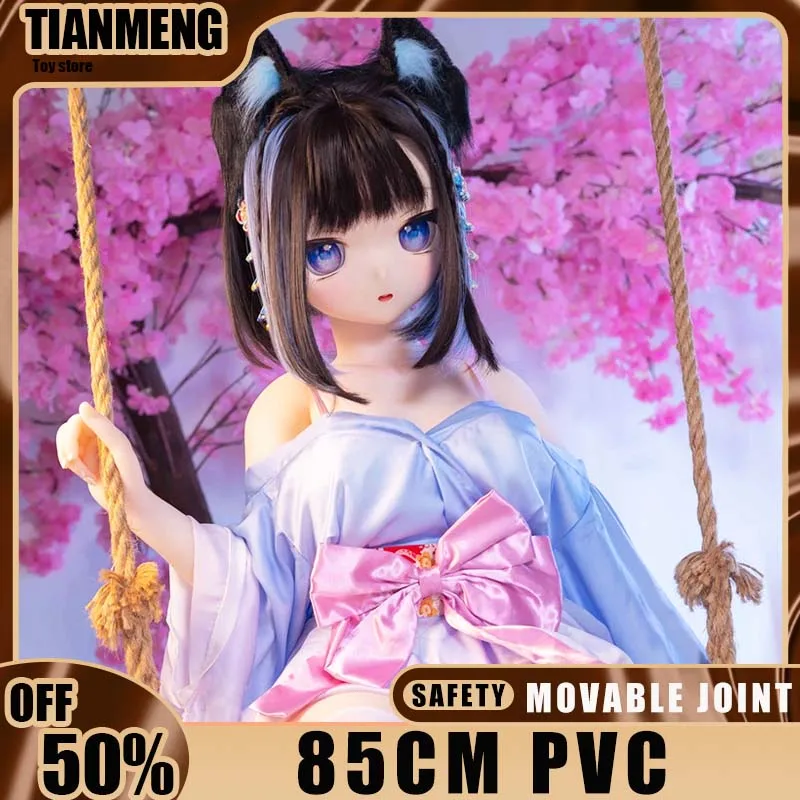 

RENHEYUOU 85 см японское аниме милая кукла Лолита подарок на день рождения двойной хвост мужская игрушечная модель подвижный шарнир
