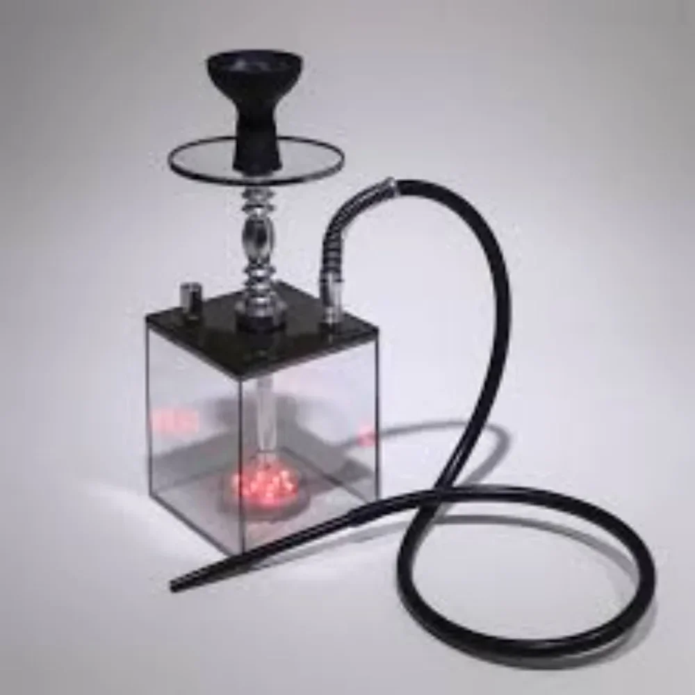 

Acrylic Hookah Set Shisha Box Nargile Sheesha Narguile Chicha Cachimbas Water Pipe Shisha Box Hookah With LED For Smoking Кальян