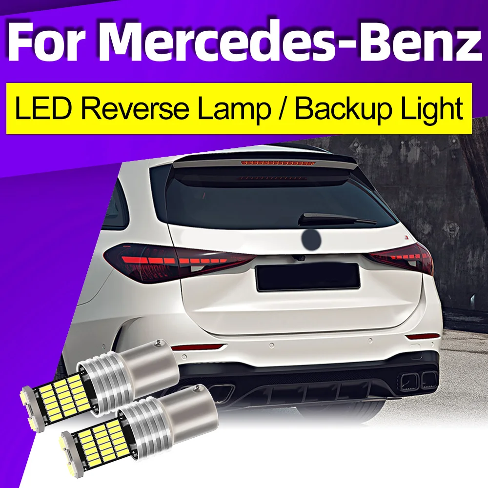 2PCS For Mercedes-Benz Sprinter B901 B902 B906 B907 B910 B903 B904 B905 B909 Viano Vito W639 LED Backup Lights P21W BA15S 1156
