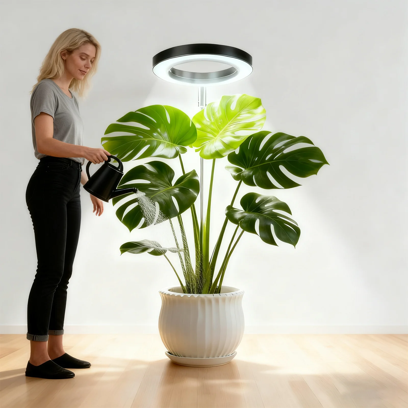 

Grow Light,Height Adjustable Grow Lights for Indoor Plants Full Spectrum,3 Lighting Mode,Plant Lights for Indoor Growing(Black)