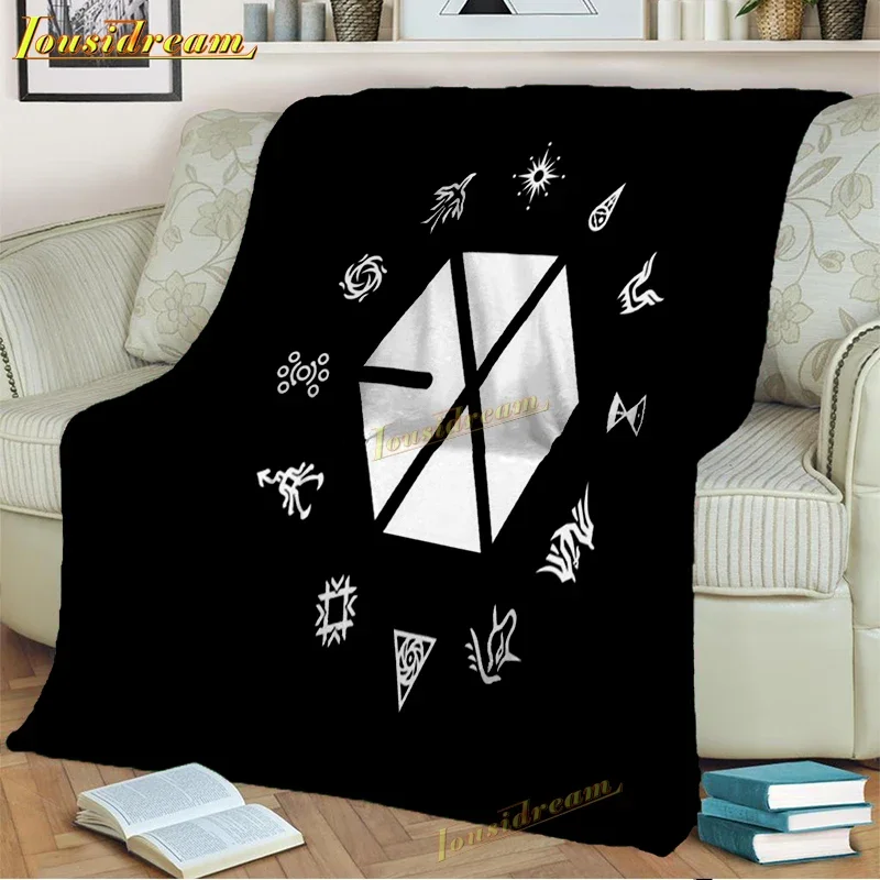 أريكة تلفزيون Exo Decke Flanell Fleece Decke Pop Gesang Decken أريكة أريكة Schlafzimmer Kinderzimmer Wohnzimmer