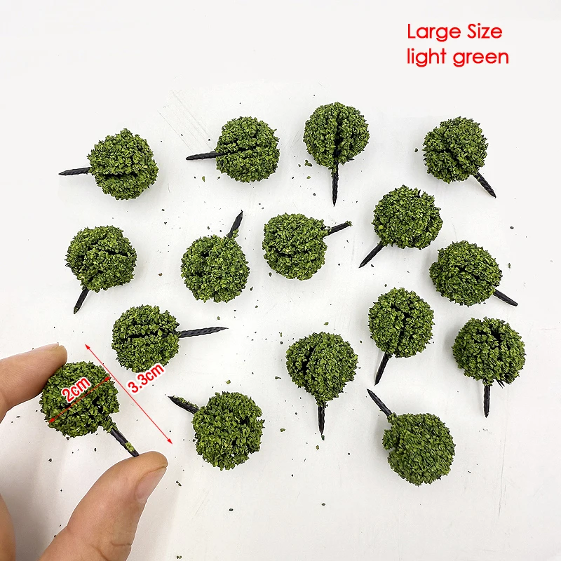 100 pz/borsa 3 cm simulazione cespuglio albero modello cespuglio modello albero paesaggio vegetazione decorazione treno ferrovia layout ferroviario