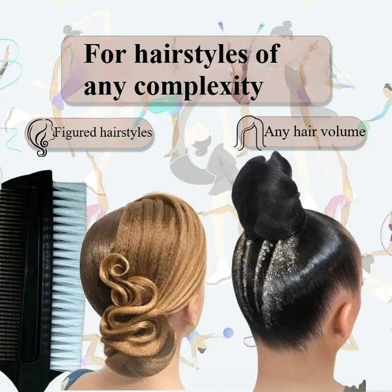 Latin Dance Ballet Competition Hairstyle Comb Professional Hairdressing Double Side Dye Comb Salon Hair Coloring Styling Tool