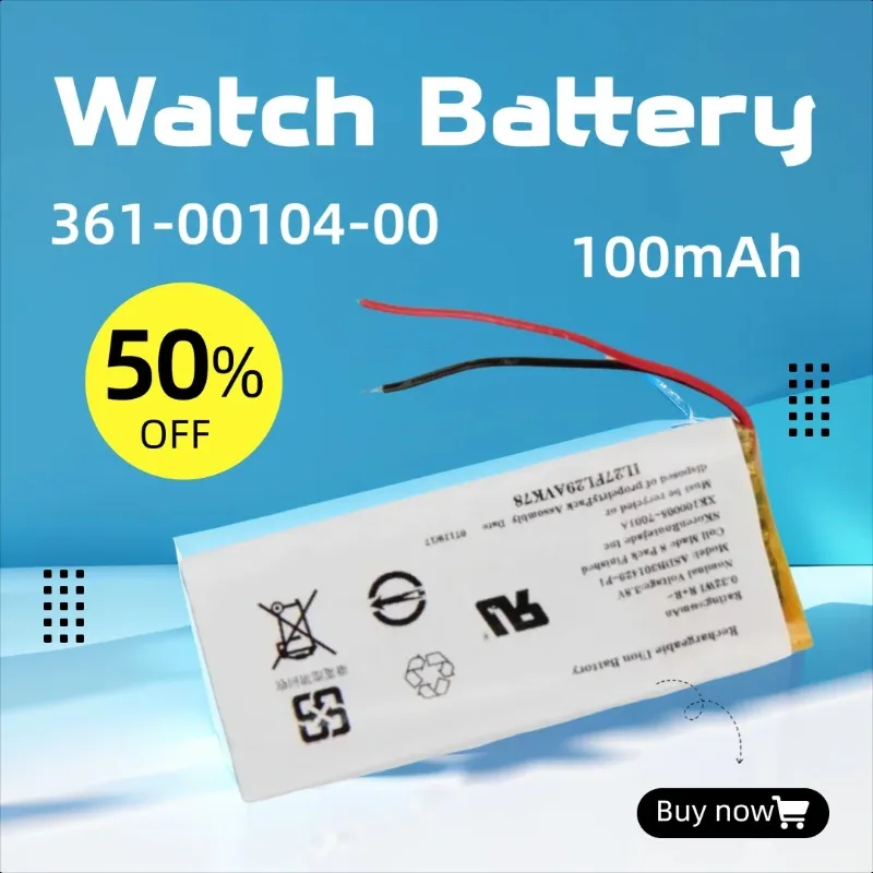 

100mAh for Garmin Forerunner 45 361-00104-00 Watch Battery