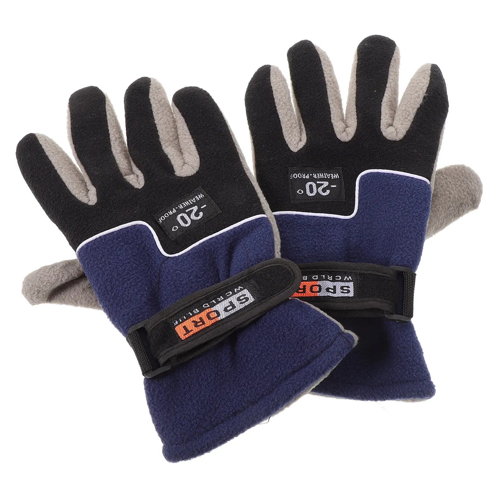 في الهواء الطلق كامل الاصبع الدافئة القطبية الصوف الدراجات الشتاء الرجال الرجال الرياضة قفازات واقية للرجال قفازات الدراجة الشتوية