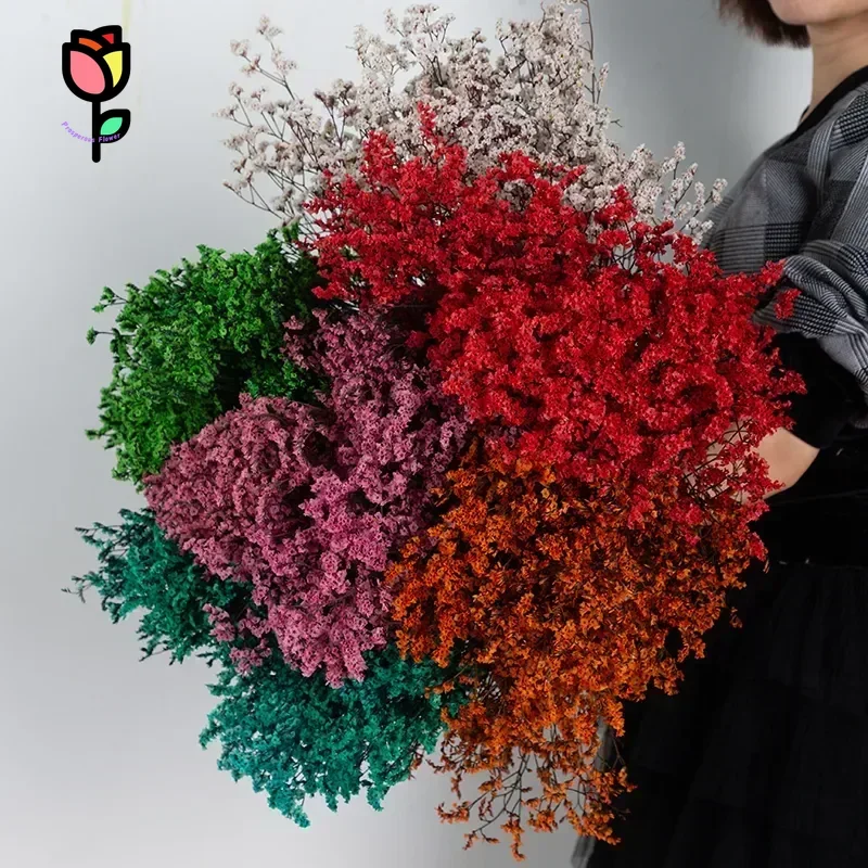 

100g Dried Flowers Crystal Flower Bouquets Natural Dried Real Forever Arrangement Home Wedding Party Nordic Country Decoration