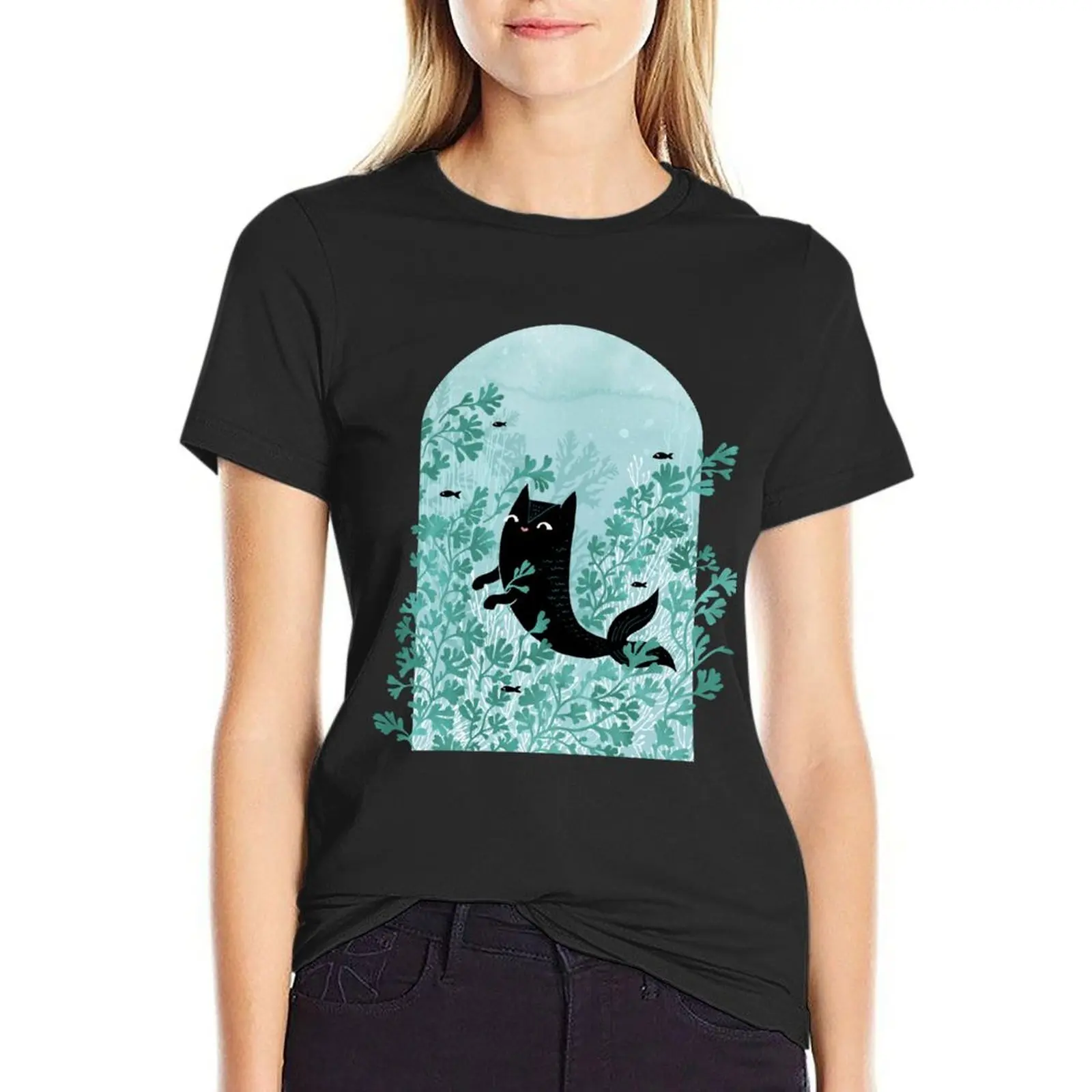 Undersea (Mint Remix) T-Shirt oversized tops shirts graphic tees korean fashion cropped t shirts for Women