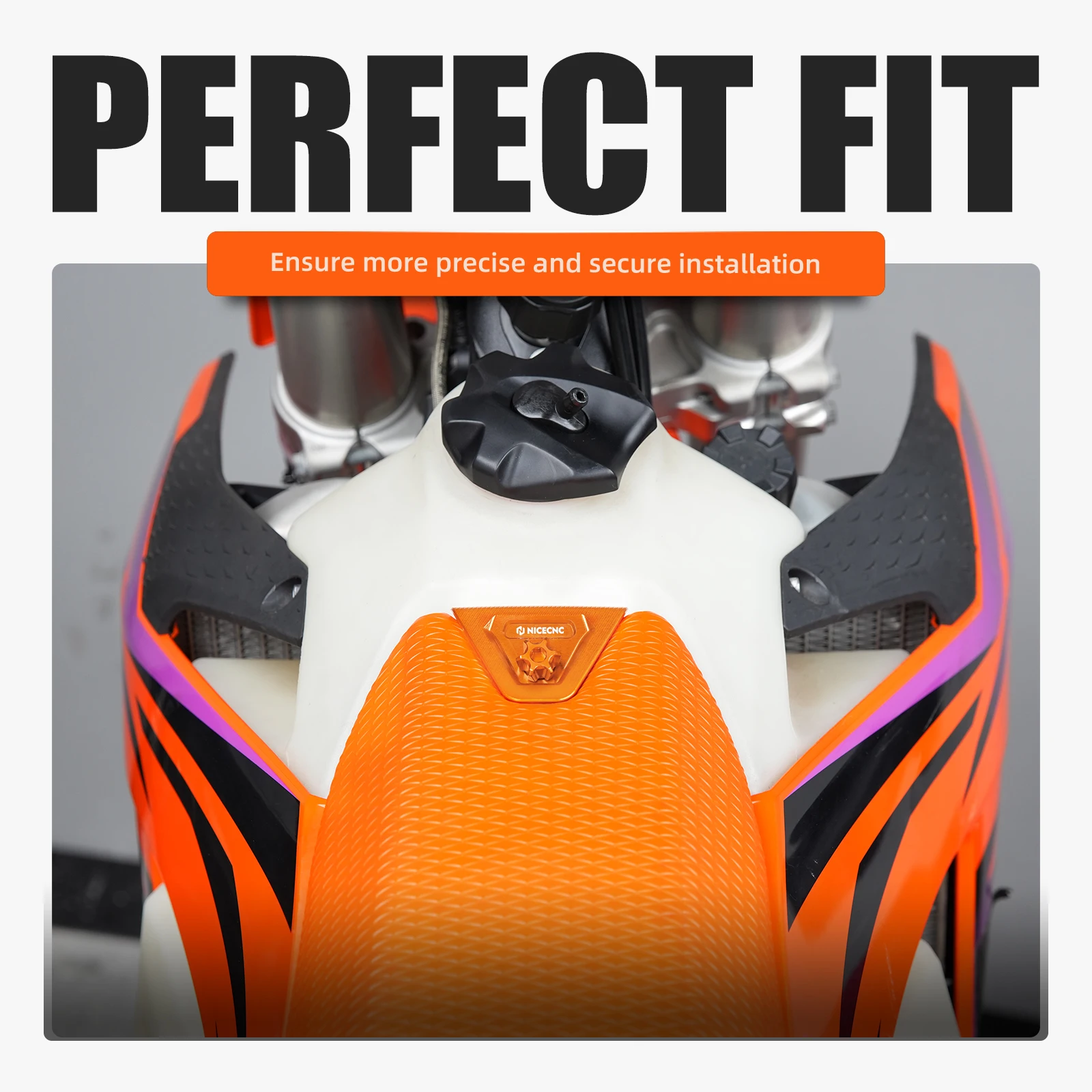 Sattelhalterung & Schnellspann-Sattelbolzen-Set für KTM EXC 300 EXC-F 350 SX 125 SXF 450 XCF XCW XCF-W XW-F 2024-2026 Aluminium – Detail 9