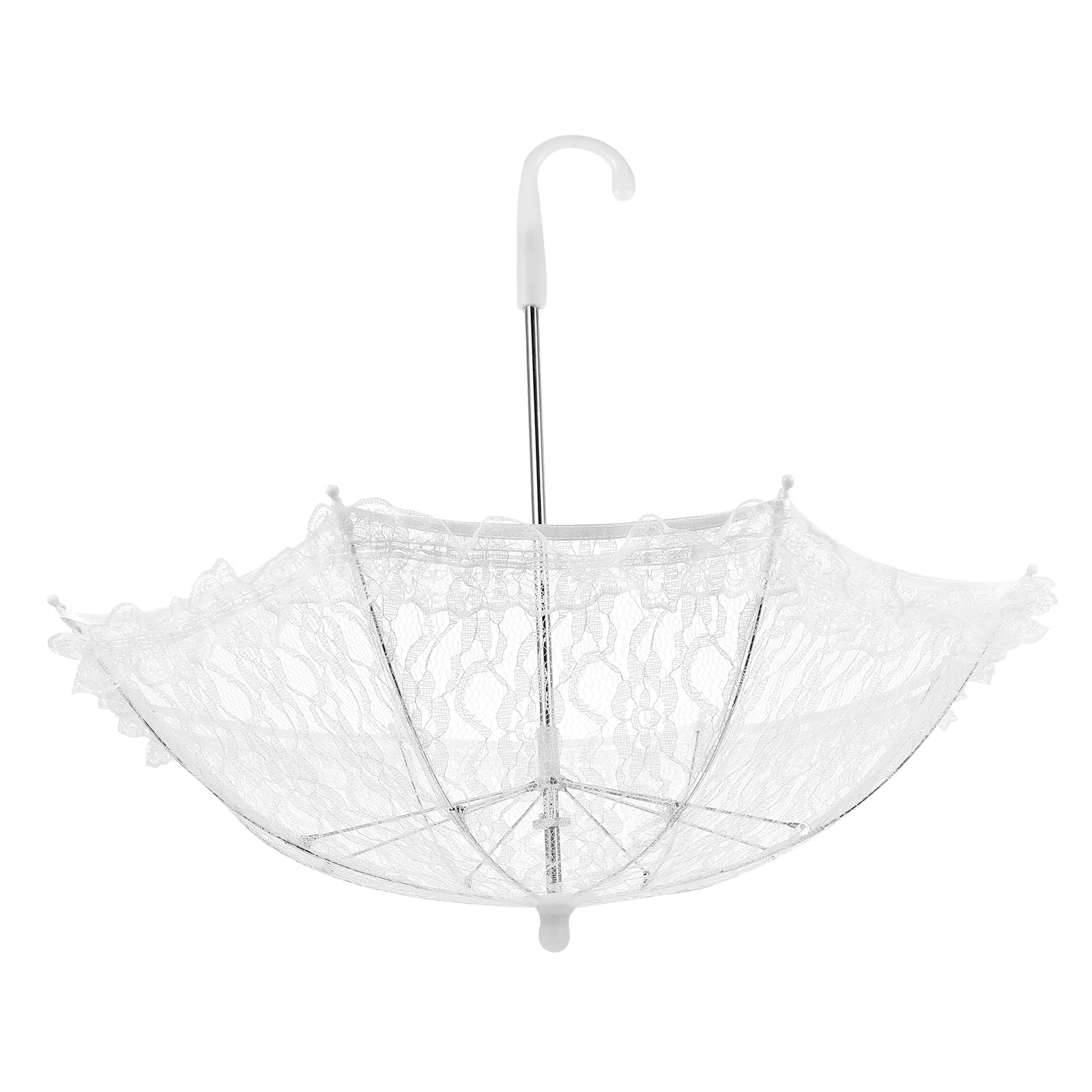 

White Lace Umbrella Photo Prop Children Kids Stage Performance Parasol Costume Accessory