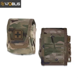 Tactical Bag IFAK Pouch EDC Molle Medical First Aid Pouches Med Roll Carrier Hypalon Handle Outdoor Sport Hiking Hunting Bag