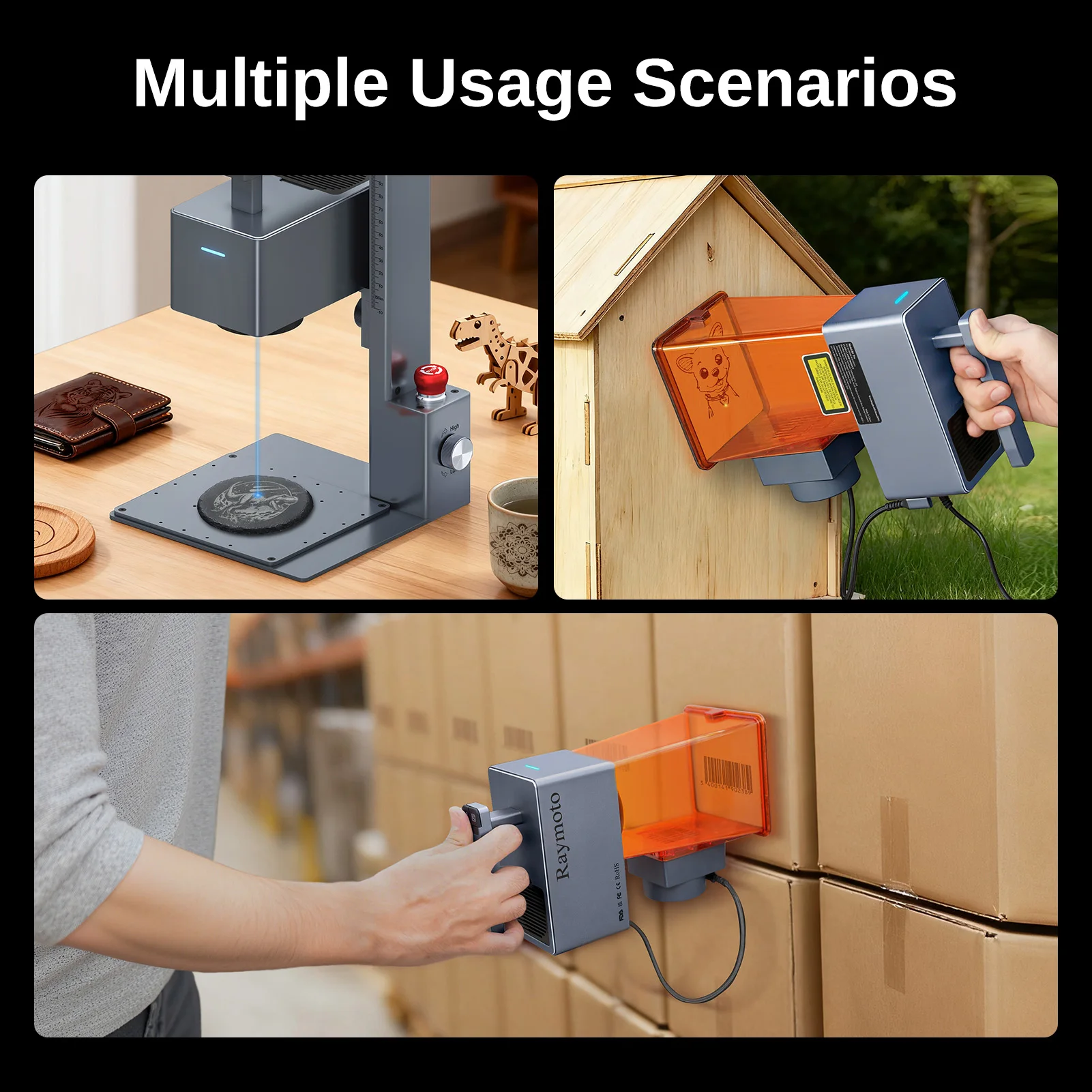 Raymoto R1 PRO 20W Portable Laser Engraver  Compact DIY Easy to Use Fast Engraving Speed Laser Engraving Machine