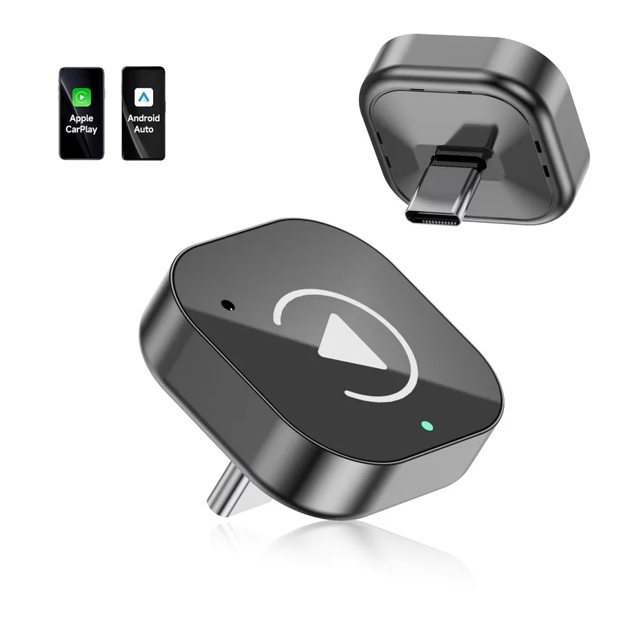 

Spedal 2025 Type-C Port Latest Wireless CarPlay Apapter USB CarPlay Android Auto Converts Wired to Wireless Plug & Play