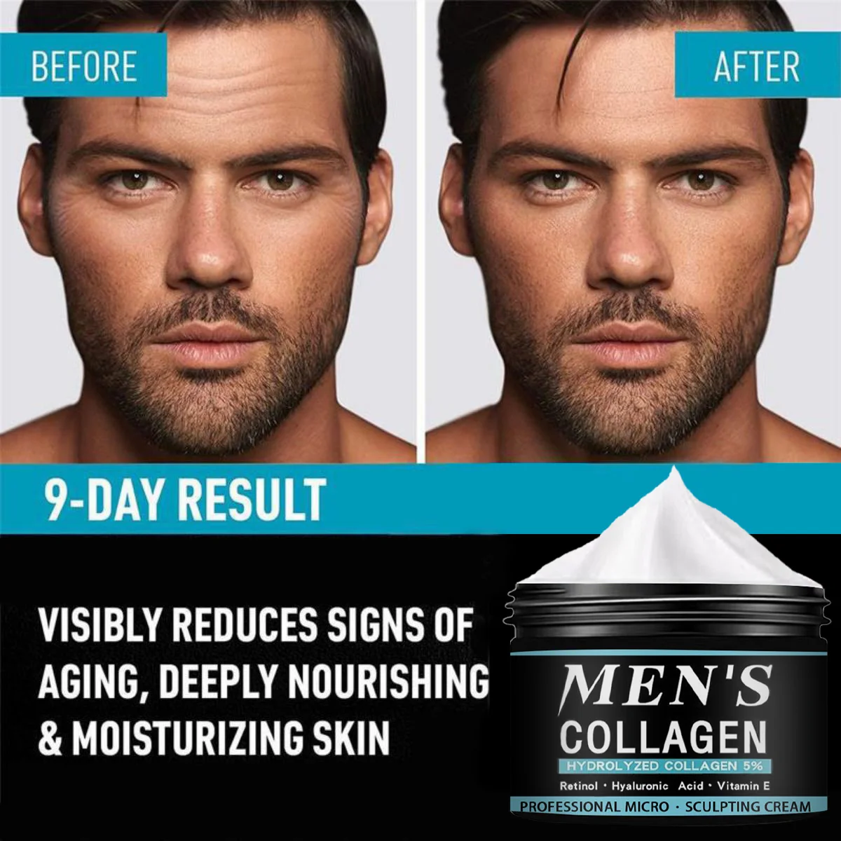 

Men's Face Cream Anti-wrinkle Firming Shrink Pores Whitening Day Cream Hyaluronic Acid Moisturizing Menen Lift Skin Care