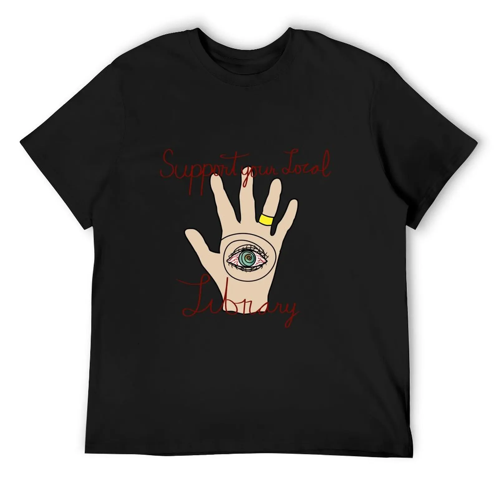

Support Your Local Library T-Shirt tops Aesthetic clothing croswit shirt man tshirts personalised men t shirt