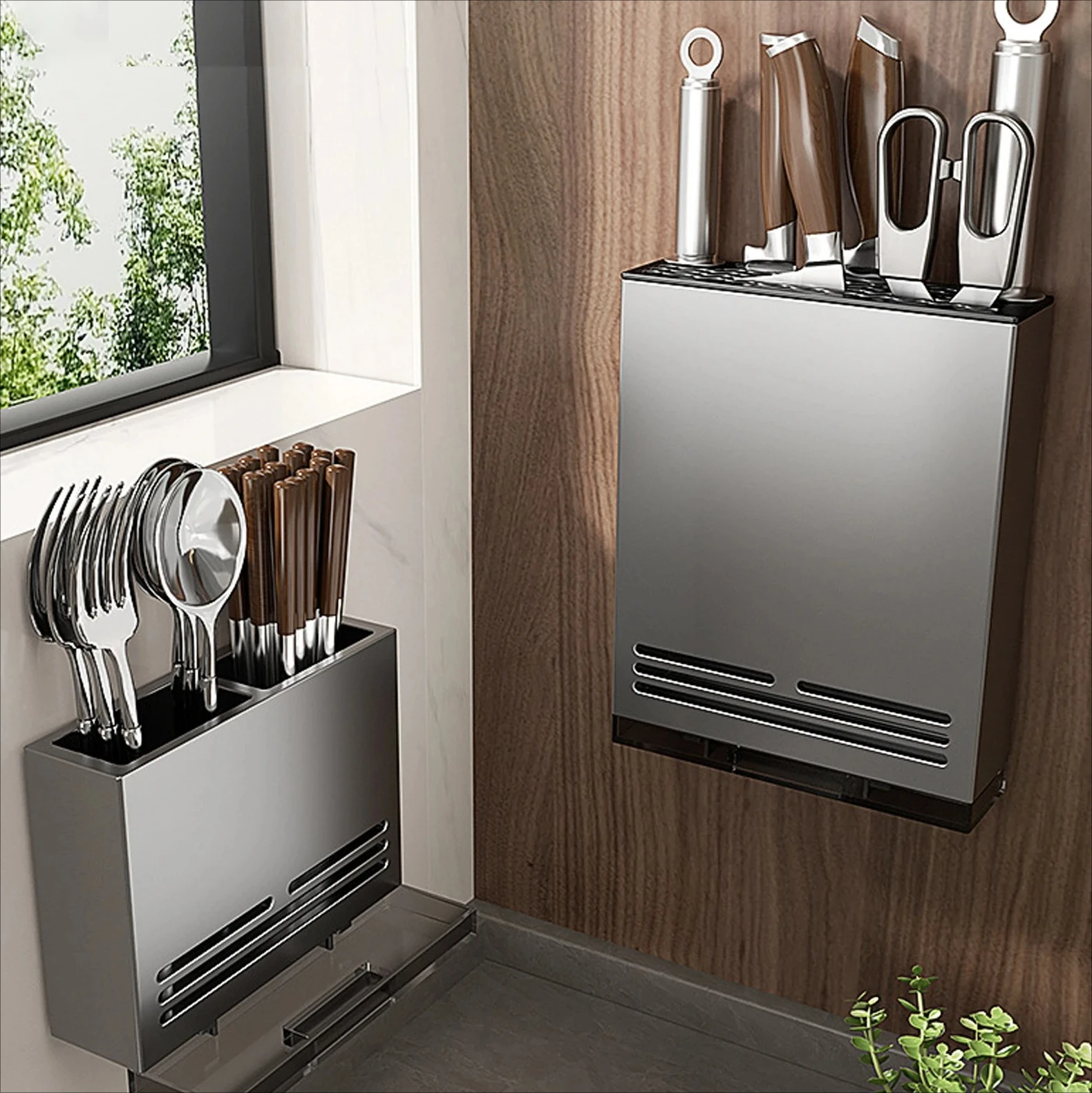 wall-mounted-organizer-spoon-and-chopsticks-rest-hanging-organizers-aluminium-kitchen-storage-knives-holder