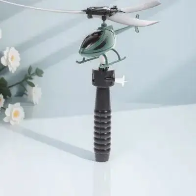 1 Piece Pull String Helicopter Kids Flight Plane Copter for Developmental Skills Learning Gift