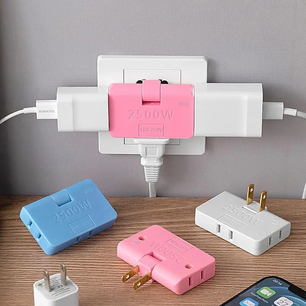 Adapter One In Three Plug Rotatable Socket Converter Wireless Outlet Adapter 180 Degree Extension Plug Expansion Socket