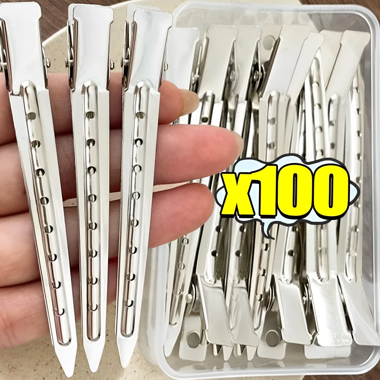 

Woman Hair Care Clips Metal Steel Hairdressing Sectioning Clip Clamps Barber Hair Cut Use Styling Tools Hair Root Fluffy Hairpin