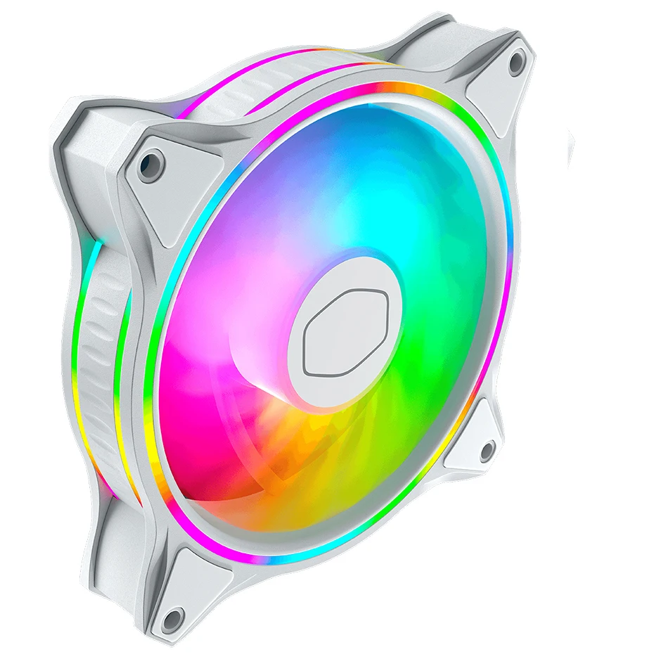Cooler Master MF140 HALO ventilateur boîtier blanc 140mm 5V 3PIN ARGB ouverture effet de lumière ventilateur de refroidissement d'ordinateur silencieux