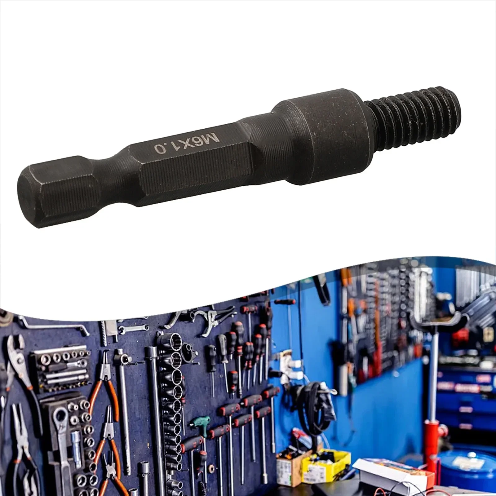 Plaatsmoeren Zelftappende Socket Adapter 1/4 Inch Hex Shank Zelftappende Cr-Mo Socket Adapter In Externe Tanden