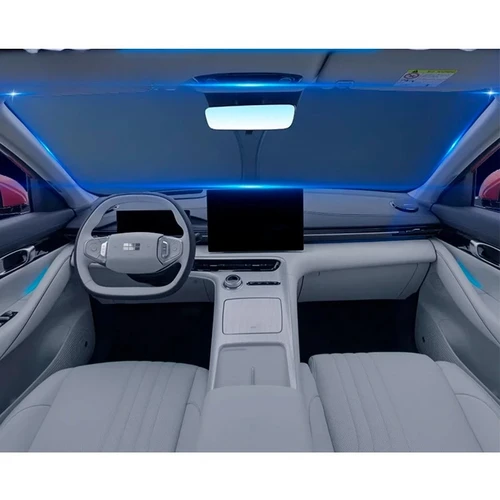 Imagen 2 del producto Para Geely EX5 Galaxy E5 2024 2025 2026 visera plegable para coche parabrisas delantero parasol accesorios de aislamiento térmico