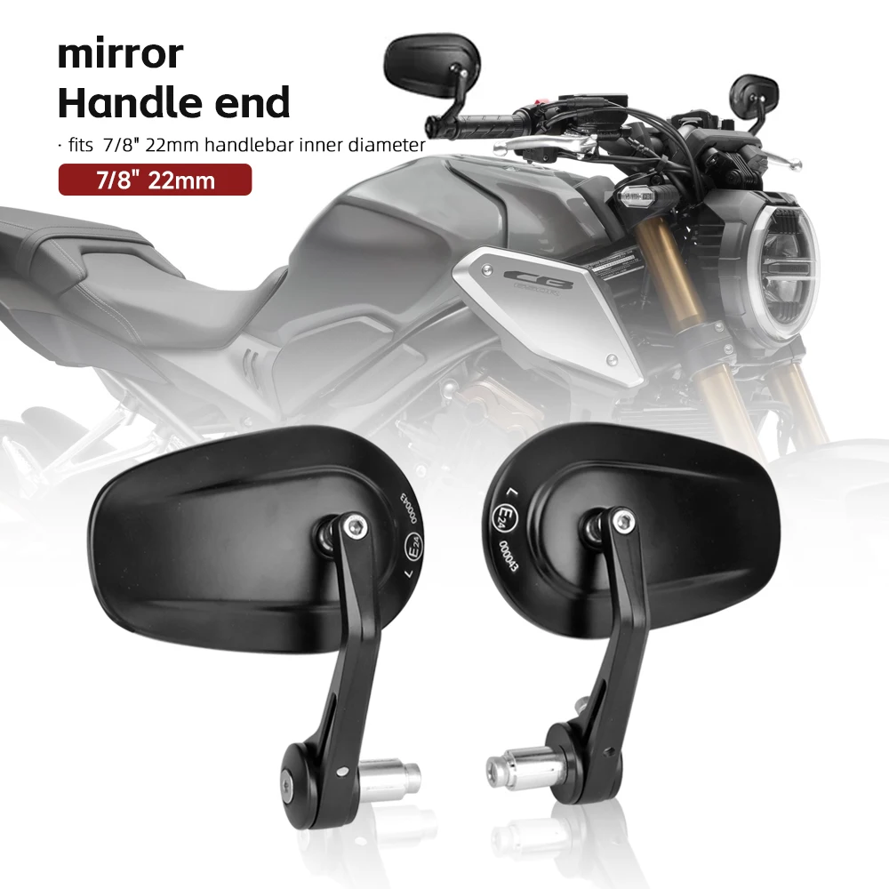 

For Honda CB650R CB190R CB250R CB300R CB400 CB500 CB1000R Motorcycle Bar End Handlebar Mirrors Accessories