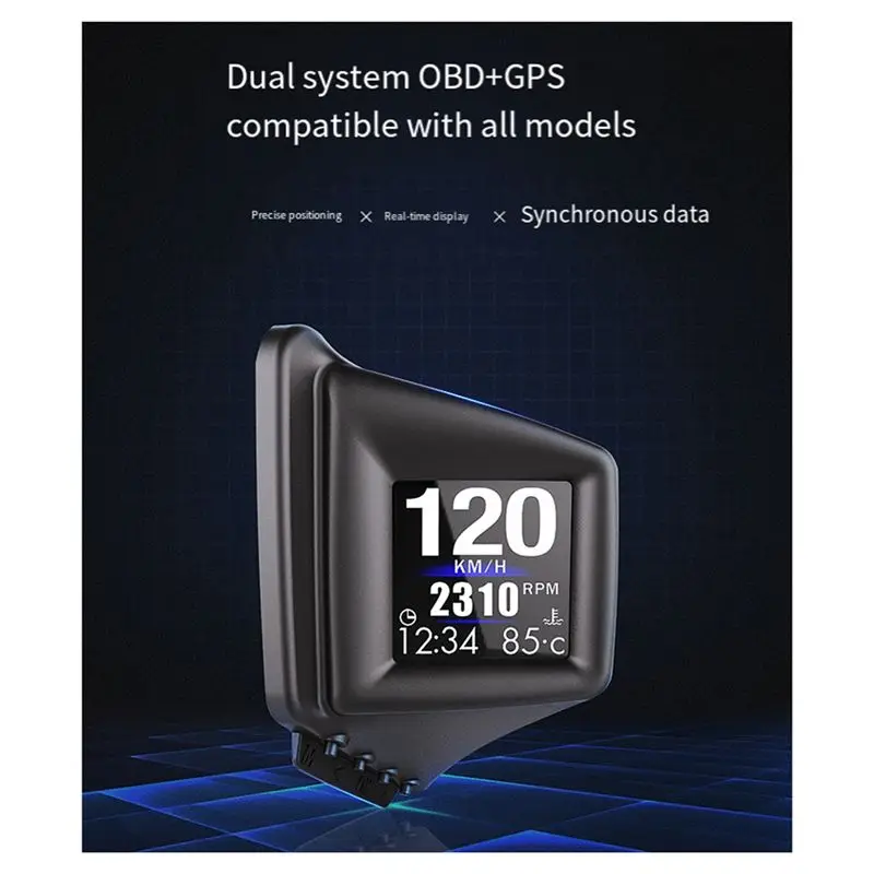 Eco-Friendly OBD+GPS Car Driving A401 Head Up Display Speedometer Oil Pressure Water Temp Fuel Consumption On-Board Computer