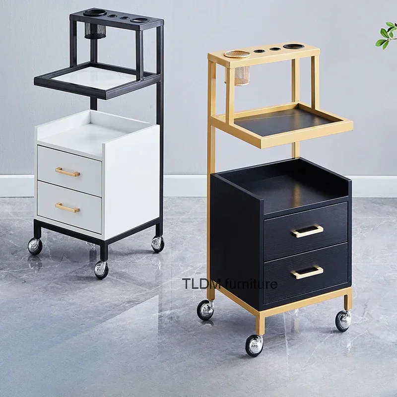 

Hair Tool Salon Trolley Utility Makeup Barber Rolling Salon Trolley Medical Cleaning Carrito Auxiliar Salon Furniture BL50SF