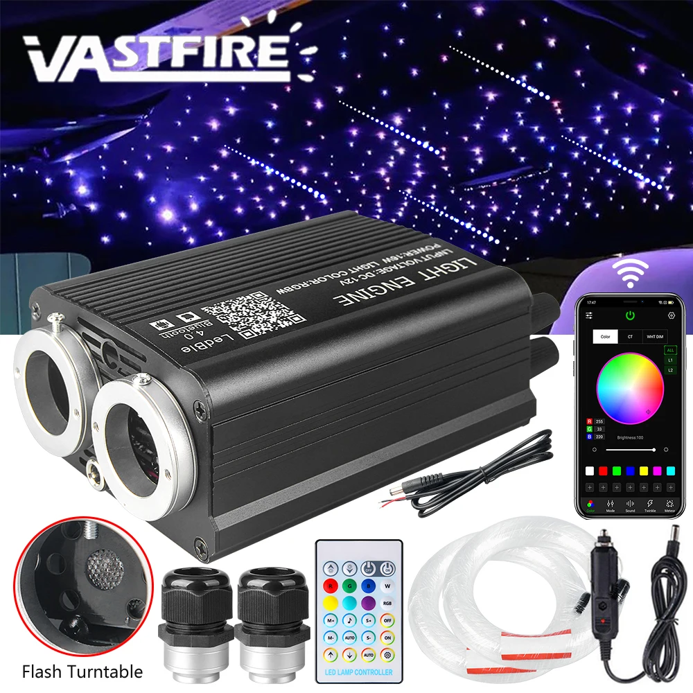 

18 Вт мерцающее звездное небо автомобильный звездный потолочный светильник с метеоритным оптоволоконным светом звездная крыша интерьерный атмосферный светильник автомобильный домашний декор