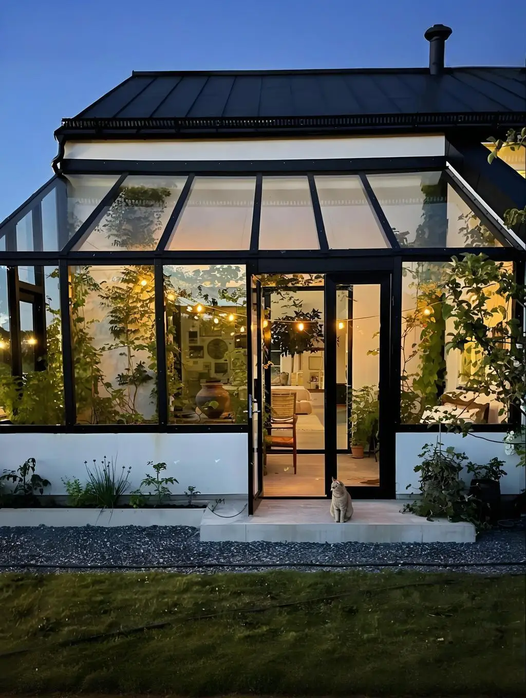 

Sixinalu Sunroom Aluminum Panoramic Tempered Double Glass Entry Patio Sliding Folding Doors Household Outdoor Room Garden Custom