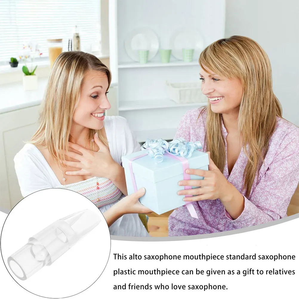 

Soprano Saxophone Head Transparent Durable Plastic Easy Blowing Sax Replacement Professional Saxophone Accessory Instrument