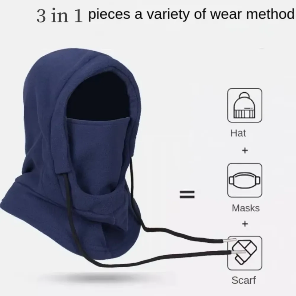 3-in-1 Winter Warm Hat with Mask and Neck Windproof Balaclava for Men Women Masked Craft Sewing Knitting Cold Weather Protection