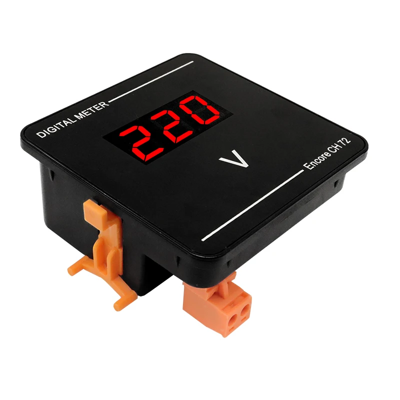 LED Digital Voltmeter AC50-500V 72*72*32mm Single Phase 230V 380V Volt Meter