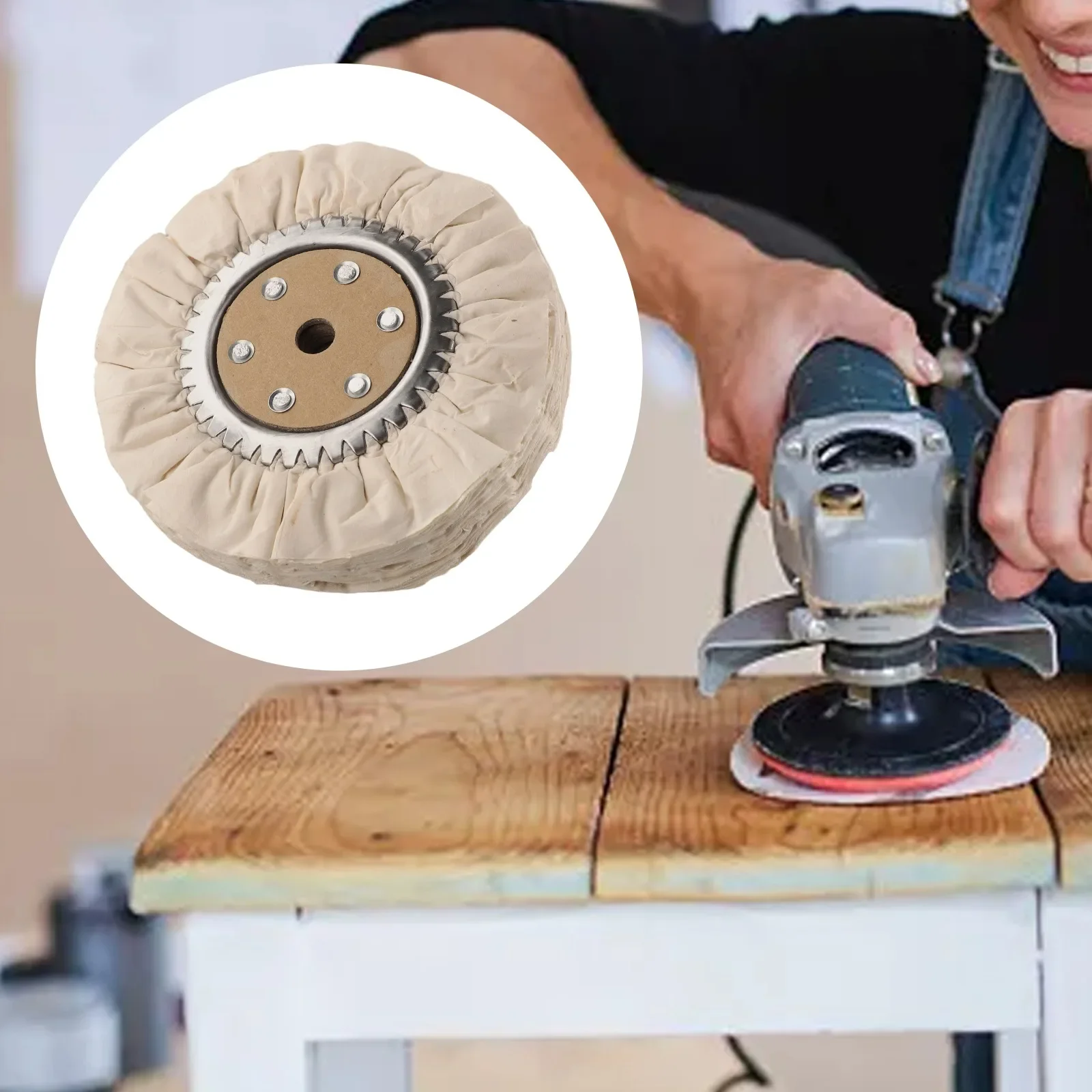 Outil de polissage abrasif, roue anti-plumes de 200mm pour projets de bricolage, machines automatiques, polissage de bijoux Compatible