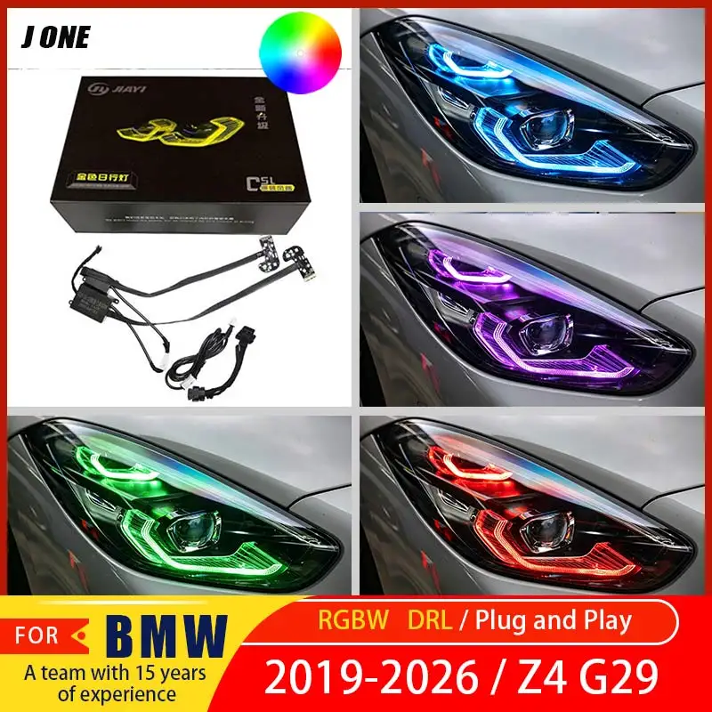 Suitable for BMW 2019-2026 Z4 G29 RGB angel eye daytime running light panel LED headlight multi-color turn signal module