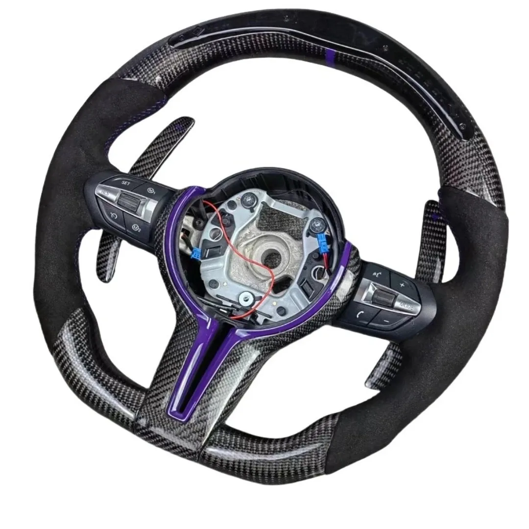 

High Quality Customized Carbon Fiber m Sport Steering Whee LED l for F30 Steering Wheel F10 F30 E90 E92 Led