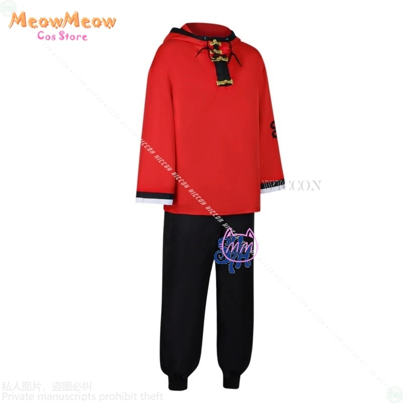 [MeowMeow Cos] أزياء أنيمي Gokurakugaiii التأثيرية ألما سترة حمراء وسراويل موضة فاسق Y2k موحدة باروكات للهالوين وعيد الميلاد Ro