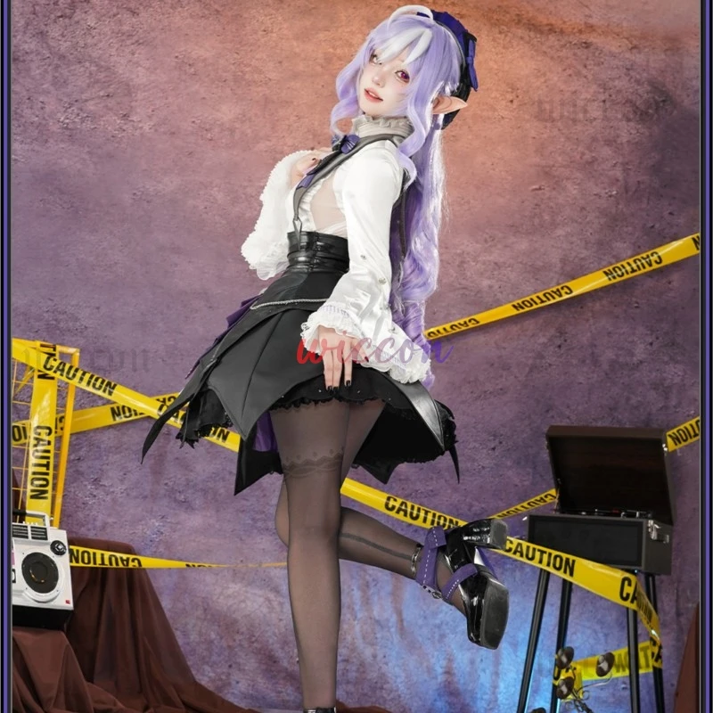 Вивиан Косплей Костюм Zenless Zone Zero Платье Вивиан Парик Головные Уборы Униформа Mockingbird Хэллоуин для Женщин Девочек Карнавальный Реквизит