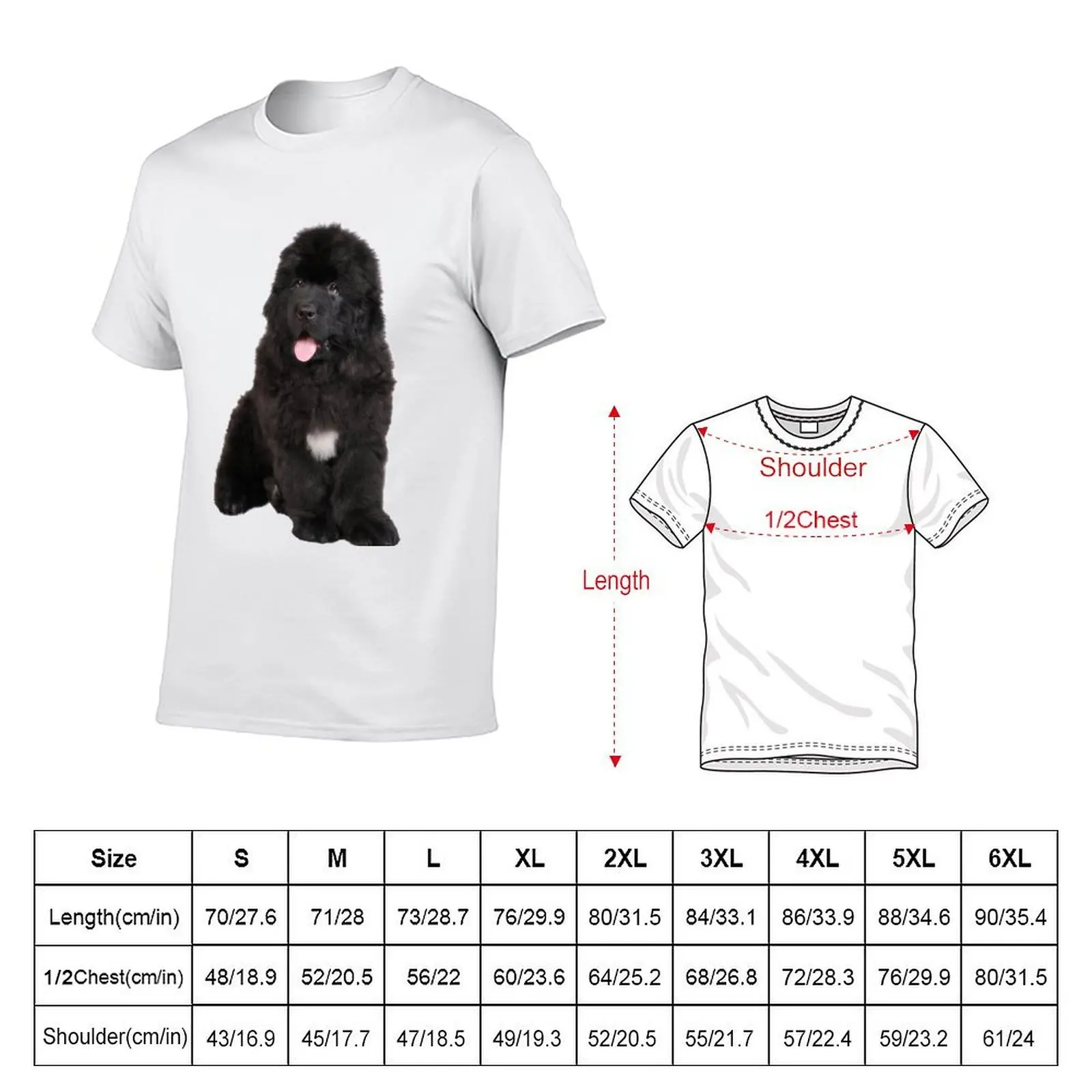 Black Newfoundland Puppy T-Shirt anime tshirt t shirt man luxury T-Shirt