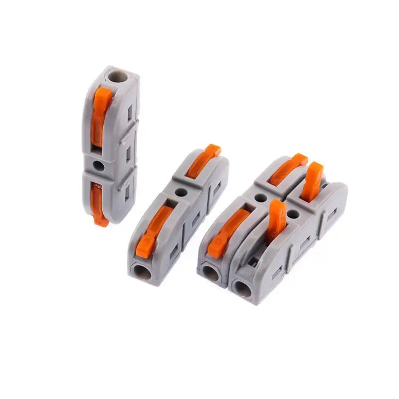 10 Stück Schnellverbinder für Kabel, Ein-Ein-Aus, verbindbar, Press-Typ, Lampenverteiler, weich und hart – Detail 4