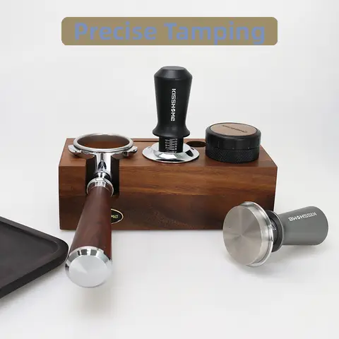 Tamper Coffee 51mm Coffee Tamper 30lb Constant Pressure Calibrated Double Spring 51mm 53mm 58mm Breville Espresso Maker Accsesories Barista Tools
