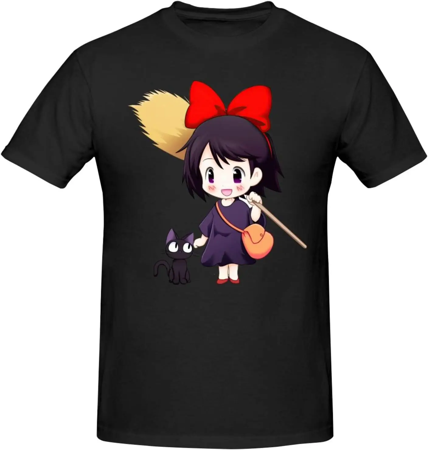 

Men's Tees for Kiki cat Delivery Service T Shirts,Casual Tops Short Sleeve Shirt