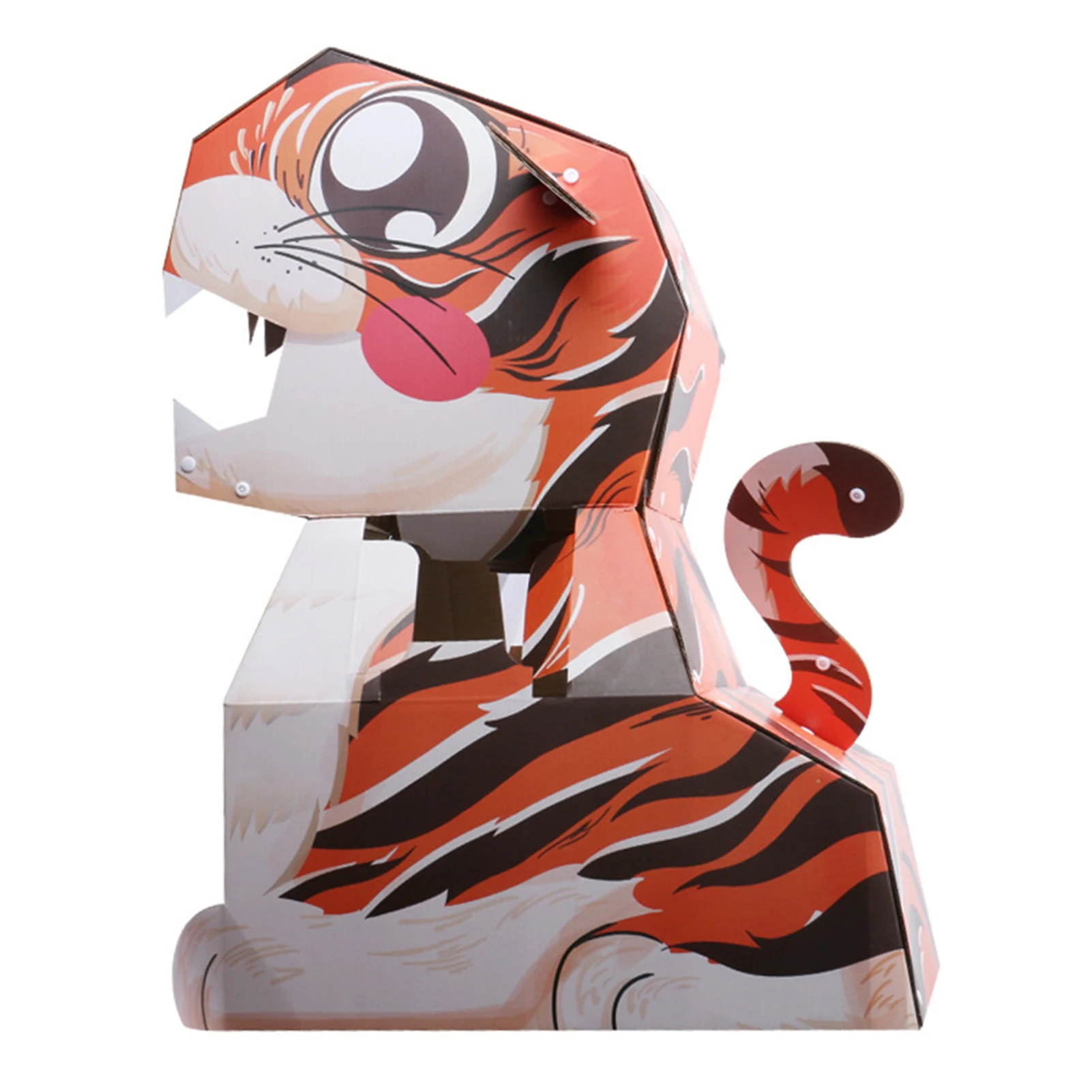 DIY 조립식 웨어러블 퍼즐 동물 만화 수제 골판지 세트