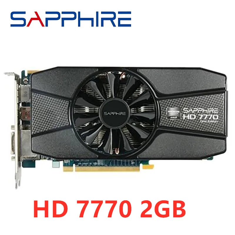 

original SAPPHIRE Radeon HD 7770 2GB Graphics Cards GPU For AMD HD 7770 GDDR5 Video Cards PC Computer Gaming HDMI PCI-E X16 HDMI