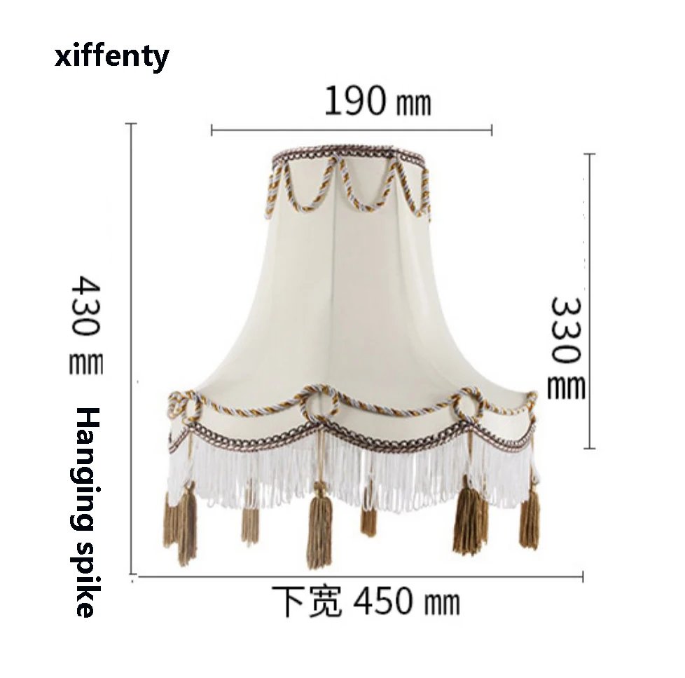 European rice white silk cloth floor lamp lamp cloth lampshade new lampshade